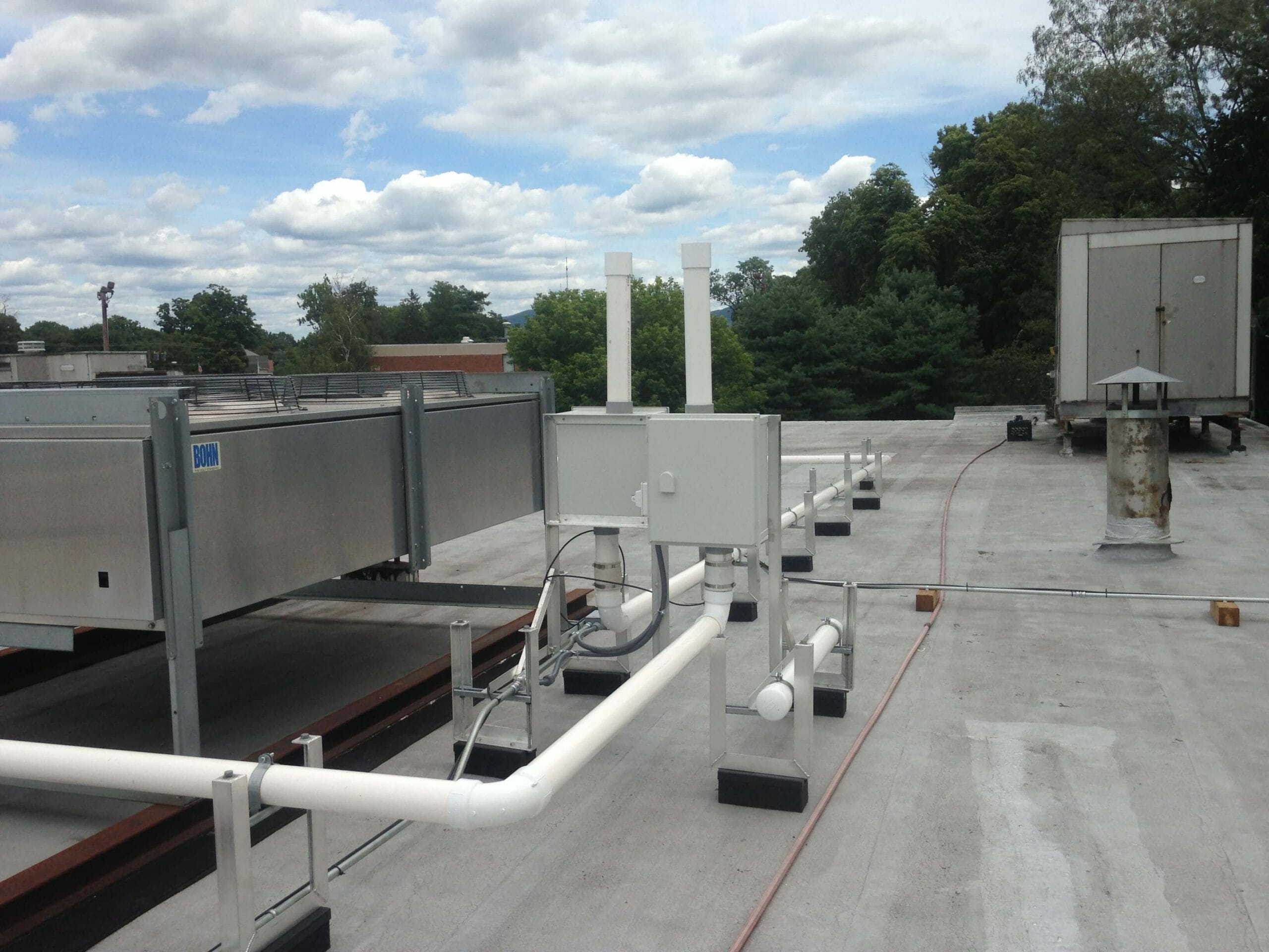 Commercial Radon Mitigation System Installation